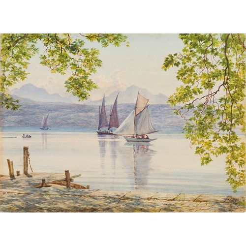 Sailboats on an Italian Lake